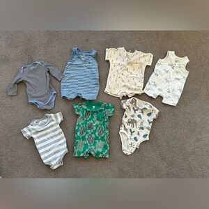 Baby Boy 3-6M Bundle – 7 Pieces | Onesies | EUC